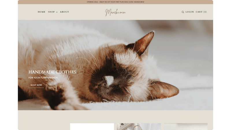 Homepage Mockup